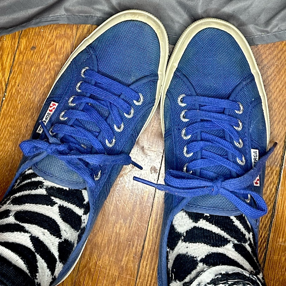 Royal Blue classic Superga sneakers